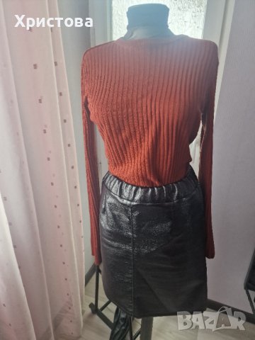 Блуза рипс в керемиден цвят - 9,00лв., снимка 2 - Блузи с дълъг ръкав и пуловери - 44105792