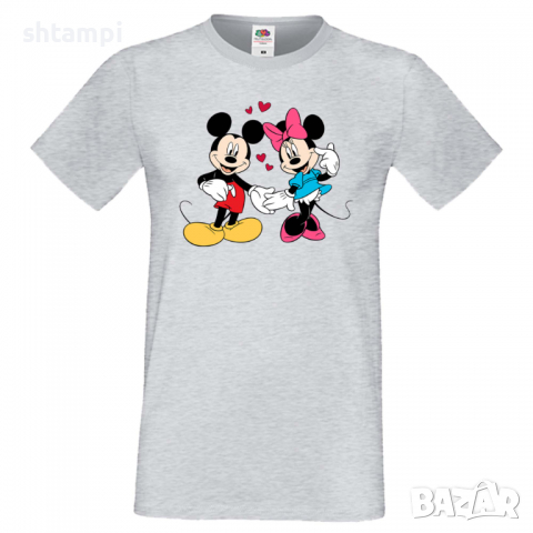 Мъжка тениска Mickey & Minnie 7 Подарък,Изненада,Рожден ден, снимка 4 - Тениски - 36575586