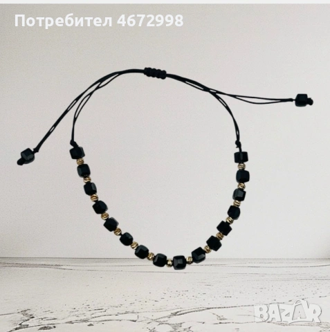 Златна гривна на конец 14к, снимка 2 - Гривни - 53254001