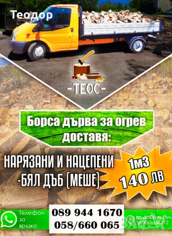 Дърва за огрев - нарязани и нацепени, снимка 2 - Дърва за огрев - 48799800