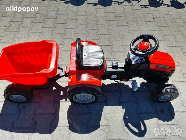 PILSAN Трактор Active с ремарке 07316 червен, снимка 3 - Детски велосипеди, триколки и коли - 53564665
