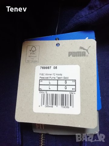 Италия Campioni D'Europa 2021 Puma Italy Ново оригинално горнище суичър памучно L шампиони на Европа, снимка 4 - Спортни дрехи, екипи - 43628020