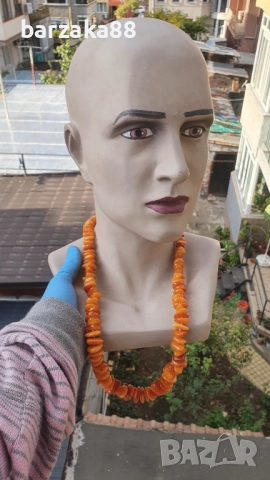 Голям кехлибарен гердан 75 грама, снимка 4 - Колиета, медальони, синджири - 52208257