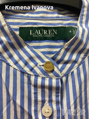 RALPH LAUREN Wilda striped shirt dress, размер 4 (S/M), снимка 12 - Рокли - 51114374