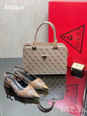 обувки на ток guess 