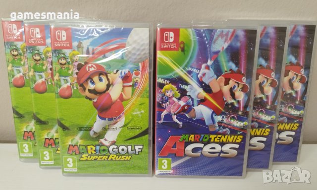 [NINTENDO Switch] НАЙ-ДОБРА Цена! НОВИ Mario Tennis и Mario Golf