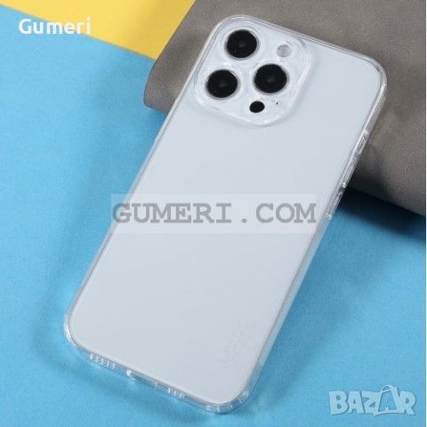 Apple iPhone 13 Pro Силиконов Гръб със Защита на Камерата - Прозрачен, снимка 3 - Калъфи, кейсове - 36849342