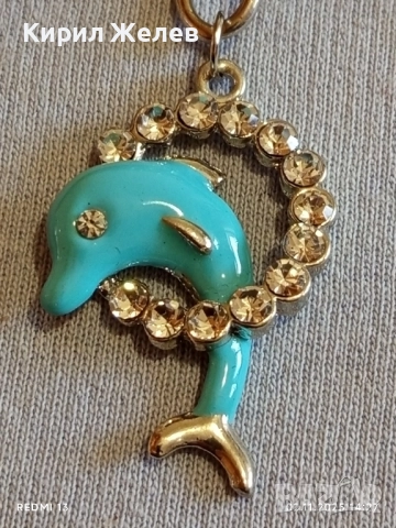 Ключодържател Делфин инкрустиран с кристали много красив стилен дизайн 25233, снимка 2 - Други - 52263724