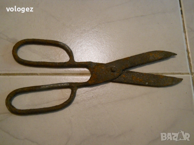 Старинни абаджийски ножици (ръчно ковани) , снимка 4 - Антикварни и старинни предмети - 38768930