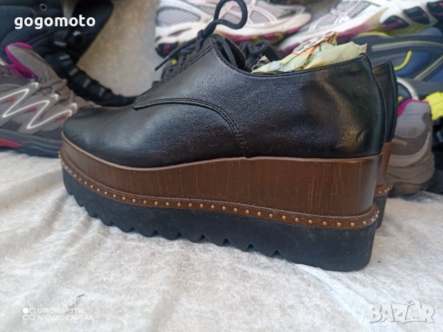 КАТО НОВИ дамски обувки CATWALK®  на ПЛАТФОРМА 36 - 37 original, 100% естествена кожа,GOGOMOTO, снимка 16 - Дамски ежедневни обувки - 43896103