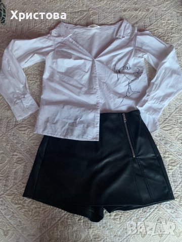 Кожена пола /панталон и риза