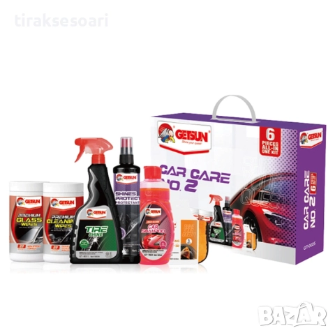 Комплект за Почистване на Автомобил 6в1 Getsun GT-0025