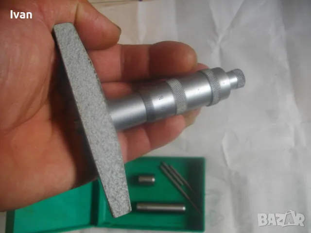 0-100мм НОВ РУСКИ/СССР ДЪЛБОКОМЕР МИКРОМЕТРИЧЕН МИКРОМЕТЪР ГМ 100 СДЕЛАНО В СССР, снимка 15 - Други инструменти - 50415084