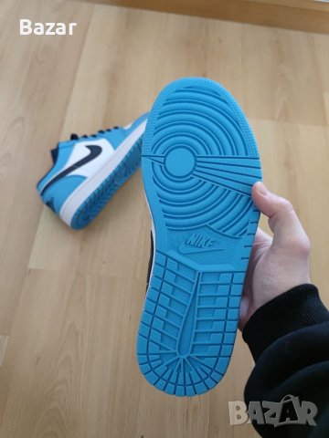 Nike Air Jordan 1 Low UNC Blue Нови Оригинални Обувки Маратонки Размер 42 Номер Кецове Снукърси Сини, снимка 6 - Маратонки - 39339513