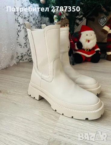 Боти в цвят шампанско, снимка 2 - Дамски боти - 49407170