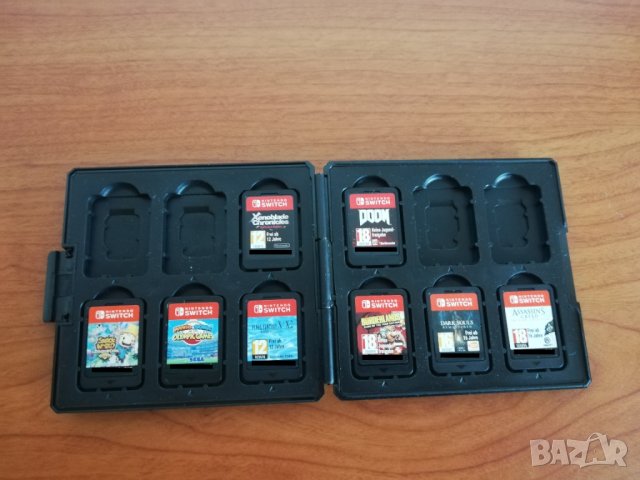 7 игри за Nintendo Switch + кейс за пренасяне, снимка 1 - Игри за Nintendo - 41500139