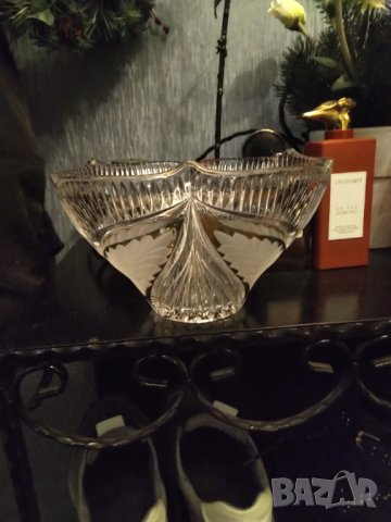 Кристална фруктиера с позлата 