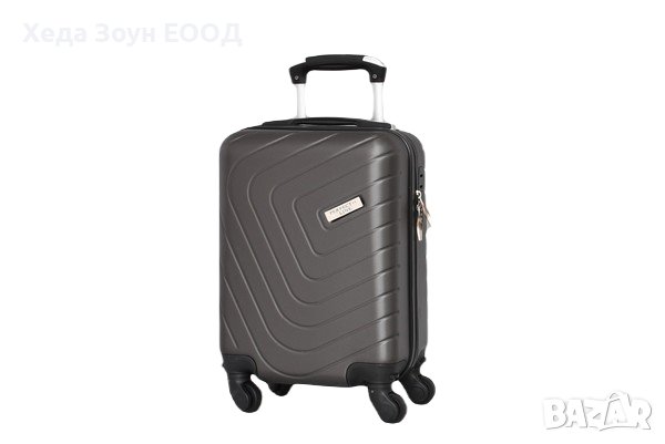 Куфар с махащи се колелца 40x30x20см БЕЗ и 46x30x20см с колела - Черен/Сив/Син, снимка 2 - Куфари - 40852561