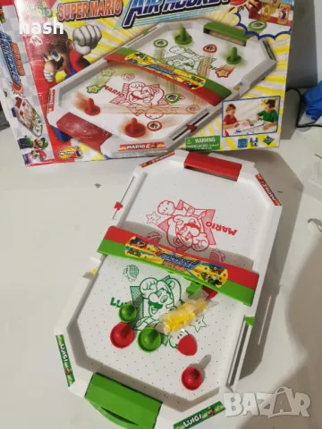 EPOCH Games 7415 Super Mario Air Hockey - Парти игра Екшън игра Игра на умения Цветна, снимка 4 - Други - 48433845