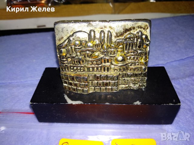 Стар ПОСРЕБРЕН БАРЕЛЕФ - СУВЕНИР с МАРКИРОВКА 925 SC РЯДЪК КРАСИВ За КОЛЕКЦИЯ 41372, снимка 8 - Колекции - 43589537