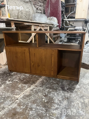 Тв шкаф от масив,чам, снимка 4 - Шкафове - 51551118