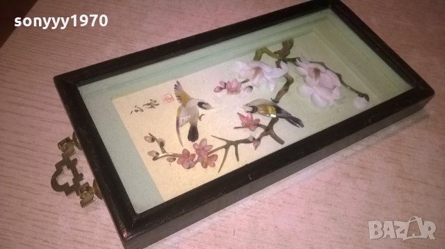 JAPAN-СЕДЕФ-РЕТРО КАРТИНА-23Х12Х2СМ-ВНОС ФРАНЦИЯ