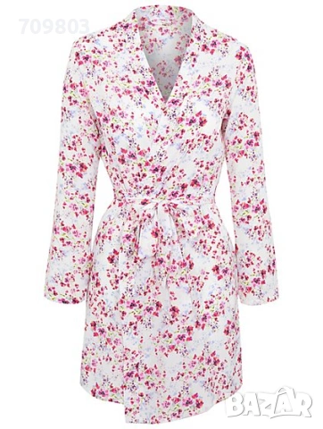 НОВ КОМПЛЕКТ нощница с халат С/М, 29лв, снимка 2 - Пижами - 53237463