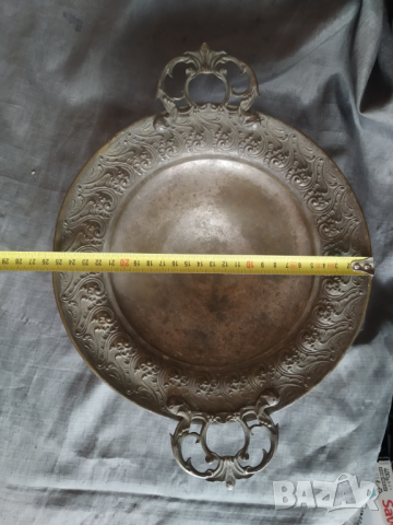 посребрена стара купа фруктиера арт нуво, снимка 3 - Други ценни предмети - 36480925