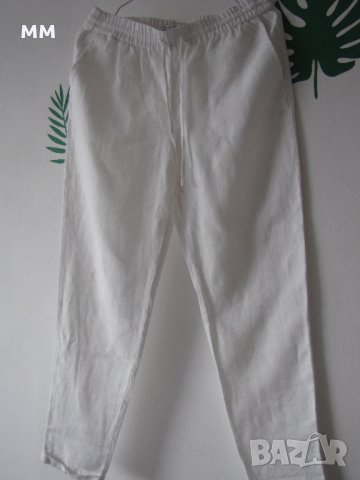 Дамски ленен панталон, снимка 2 - Панталони - 43832659