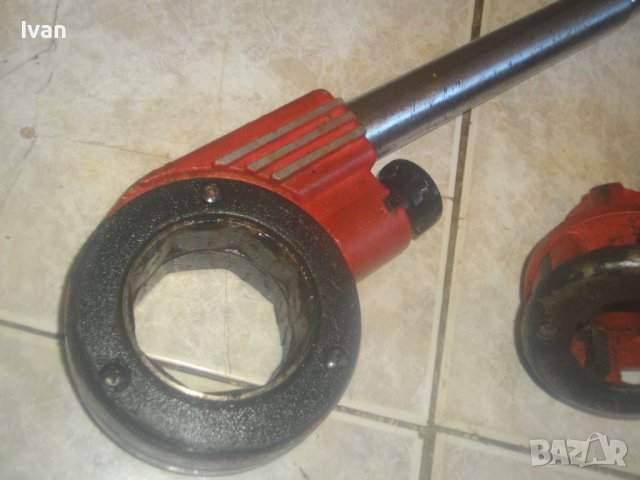 Чешмеджиийска Водопроводна Плашка Винтонарезка-3 глави-За Резби Тръби 1/2-3/4-1цол Немска-BST Type62, снимка 11 - Други инструменти - 43569225