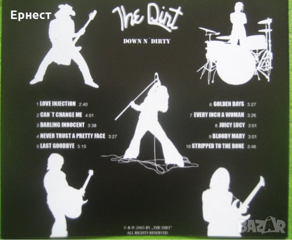   The Dirt - Down n' Dirty CD глем метъл, снимка 5 - CD дискове - 31641309