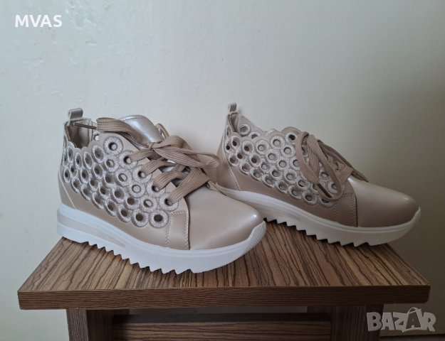 Нови бежови дамски маратонки кецове 37 размер, снимка 11 - Кецове - 40537995