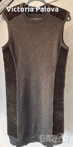 ALLSAINTS  LONDON SIERRE JUMPER DRESS - дизайнерски модел рокля, снимка 7 - Рокли - 52997606
