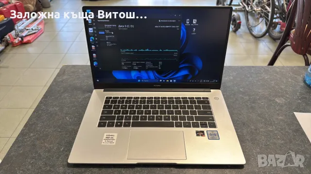 Лаптоп Huawei Matebook D15,AMD Ryzen 5 3500U,4 Cores,ADM radeon Graphics, 8 GB RAM, 256 GB SSD,Win11, снимка 1 - Лаптопи за дома - 47791307