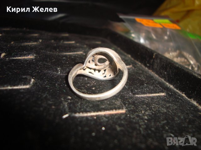 Стар СРЕБЪРЕН РЕТРО АРТ ПРЪСТЕН УНИКАТ РЪЧНА БИЖУТЕРСКА АЖУРНА ФЛОРАЛНА ИЗРАБОТКА СРЕБРО 22725, снимка 6 - Антикварни и старинни предмети - 33133885