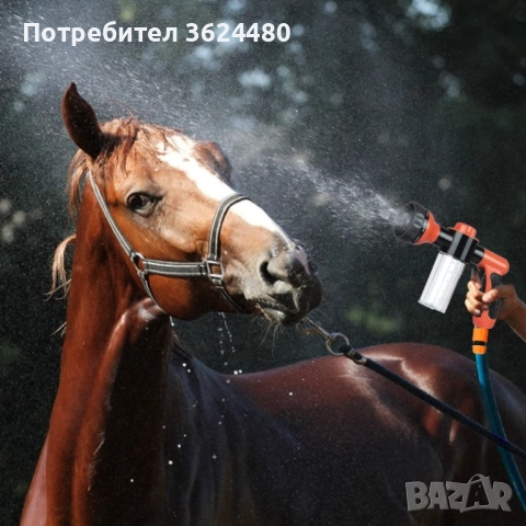 Воден пистолет с пяна функция и скала 4524, снимка 6 - Напояване - 52644344