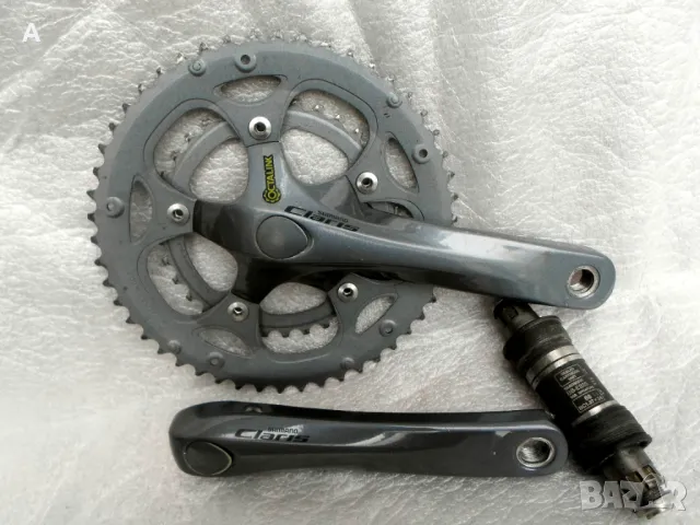  SHIMANO CLARIS /шосейни курбели компакт/, снимка 2 - Части за велосипеди - 36210777
