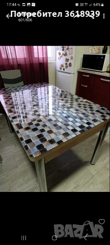 кухненска маса голяма тежка 80/130-170, снимка 2 - Маси - 53394647