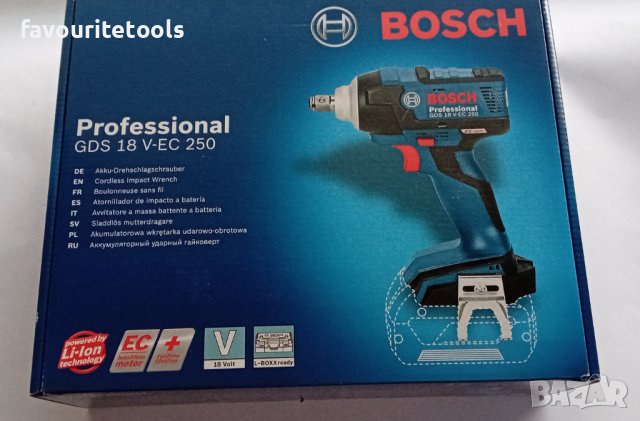 Bosch GDS18V-EC 250 Акумулаторен гайковерт, версия solo (06019D8102), снимка 2 - Винтоверти - 39144794