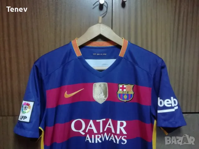 Barcelona Nike 2015/2016 оригинална тениска фланелка Барселона размер L, снимка 4 - Тениски - 49091883
