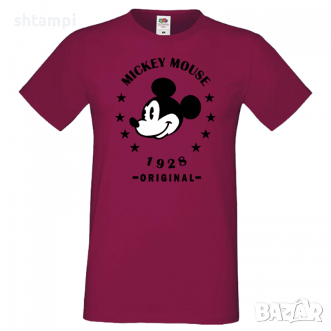 Мъжка тениска Mickey Mouse Original 1928 Подарък,Изненада,Рожден ден, снимка 3 - Тениски - 36577434
