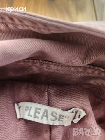 Дамско яке Please цвят пепел от рози S размер, снимка 6 - Якета - 43642663