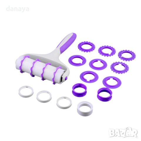 1934 Резец за фондан и тесто сладкарски ролков декоратор за торти, снимка 4 - Прибори за хранене, готвене и сервиране - 31524824