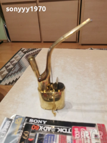 лула мед/месинг/златен цвят 0802261532, снимка 4 - Антикварни и старинни предмети - 53402431