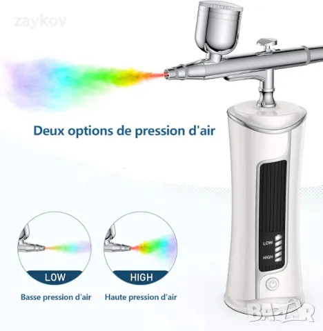 Пистолет за пръскане Aerograph Airograph Високопрецизен мини пистолет за пръскане, снимка 6 - Други инструменти - 49608791