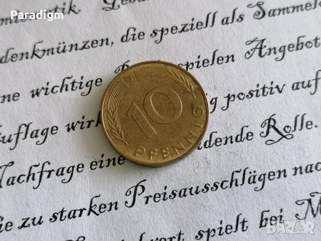 Монета - Германия - 10 пфенига | 1977г.; серия J