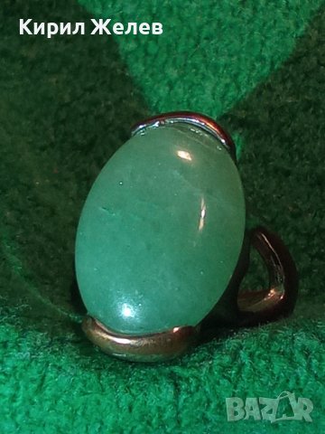 СТАР МЕДЕН СКЪПОЦЕНЕН АРТ НУВО ПРЪСТЕН с ТУРМАЛИН 21660, снимка 9 - Пръстени - 36417947