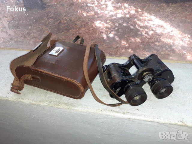 Стар немски бинокъл с калъф