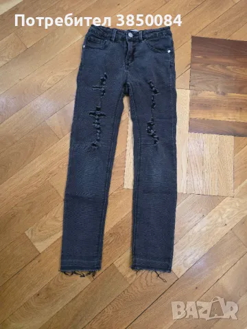 Дънки, кожени клинове, джинси на Zara от 8 г. до 12 г., снимка 4 - Детски панталони и дънки - 47580157