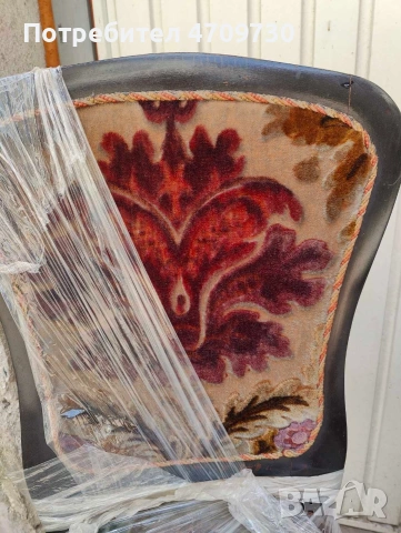 Старинни мебели - маса, пейка/диванче и два стола, снимка 4 - Дивани и мека мебел - 53109991